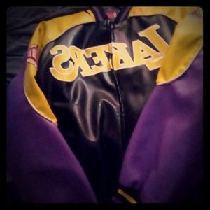 Lakers leather jacket